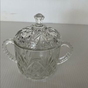 Vintage  Anchor Hocking  Sugar Bowl with Lid